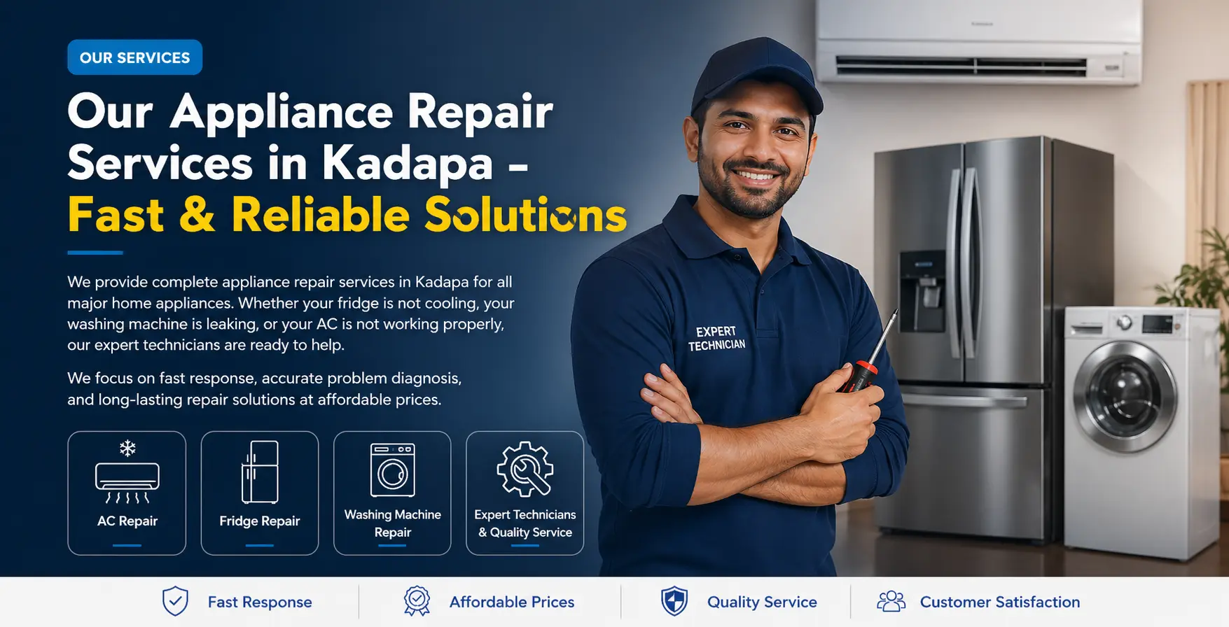 Appliance repair services in Kadapa